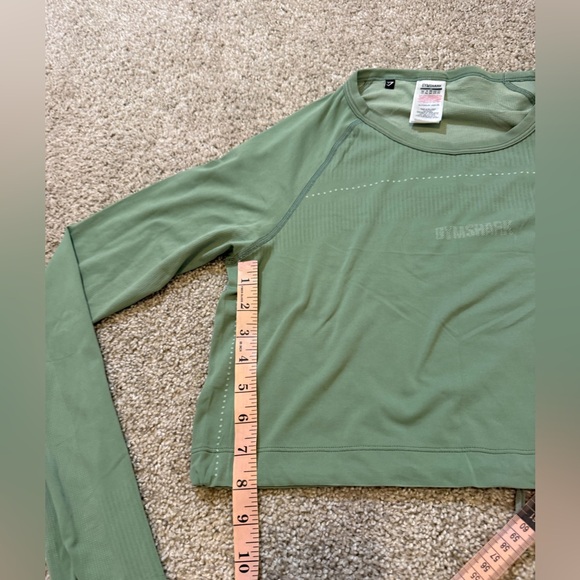 Gymshark Breeze Lightweight Seamless Long Sleeve Crop Top Medium - Picture 6 of 8